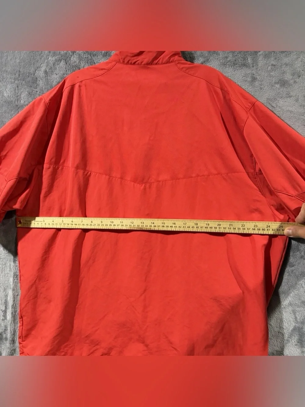 Nike Golf Windbreaker Jacket Red 1/4 Zip Embroidered [416438-607] Men’s Size XL
